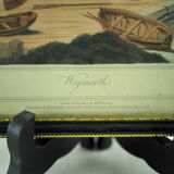 Lithographie vue du port de Weymouth - William Daniell - 19 ème siècle