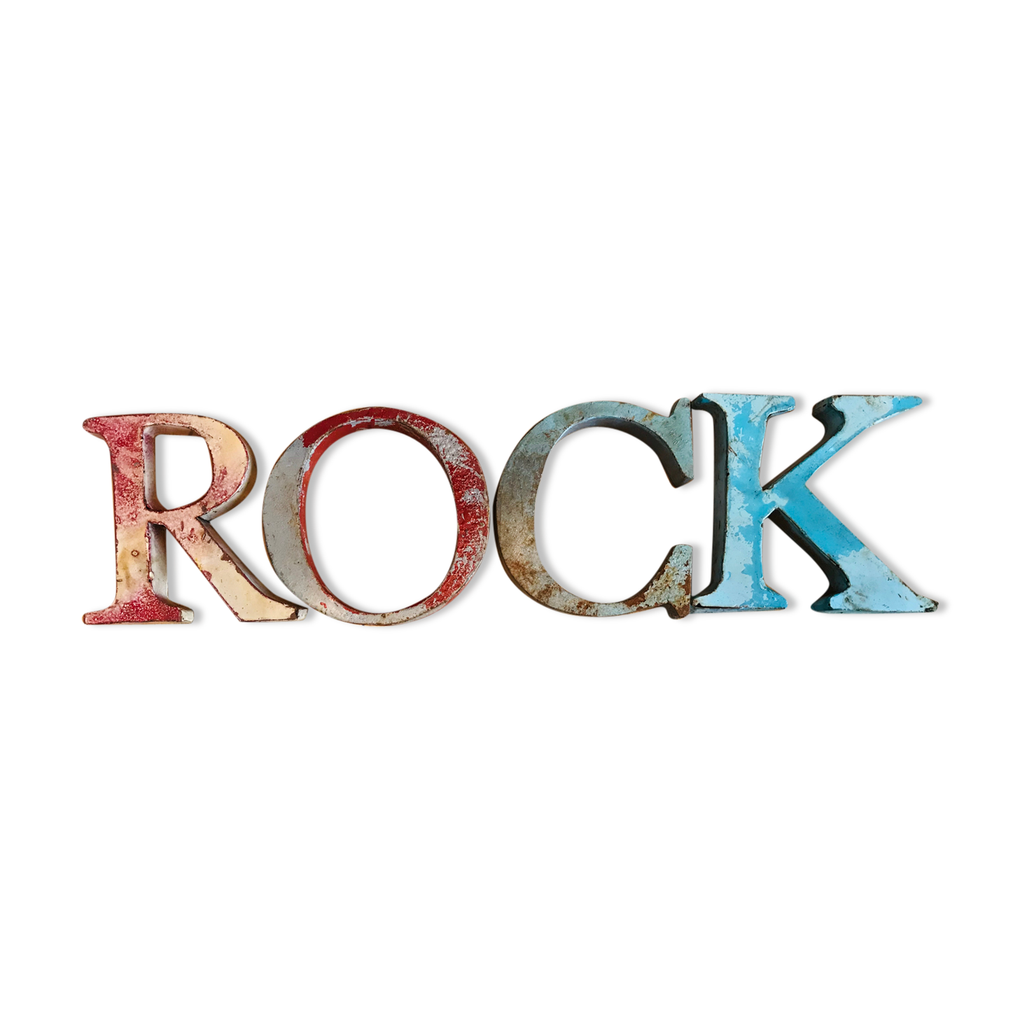 Lot of vintage letters rock