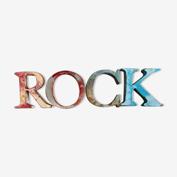 Lot de lettres vintage rock