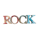 Lot of vintage letters rock