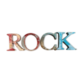 Lot of vintage letters rock