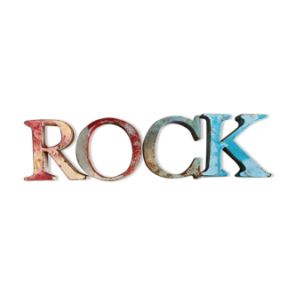 Lot of vintage letters rock