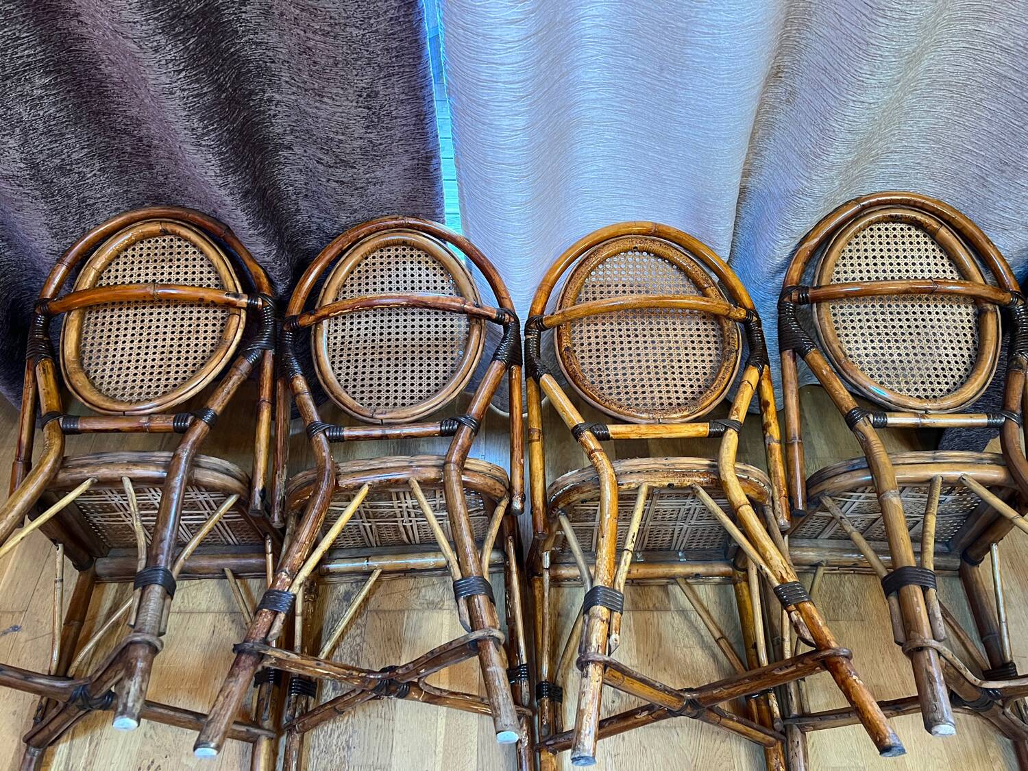 Chaises bistrot rotin