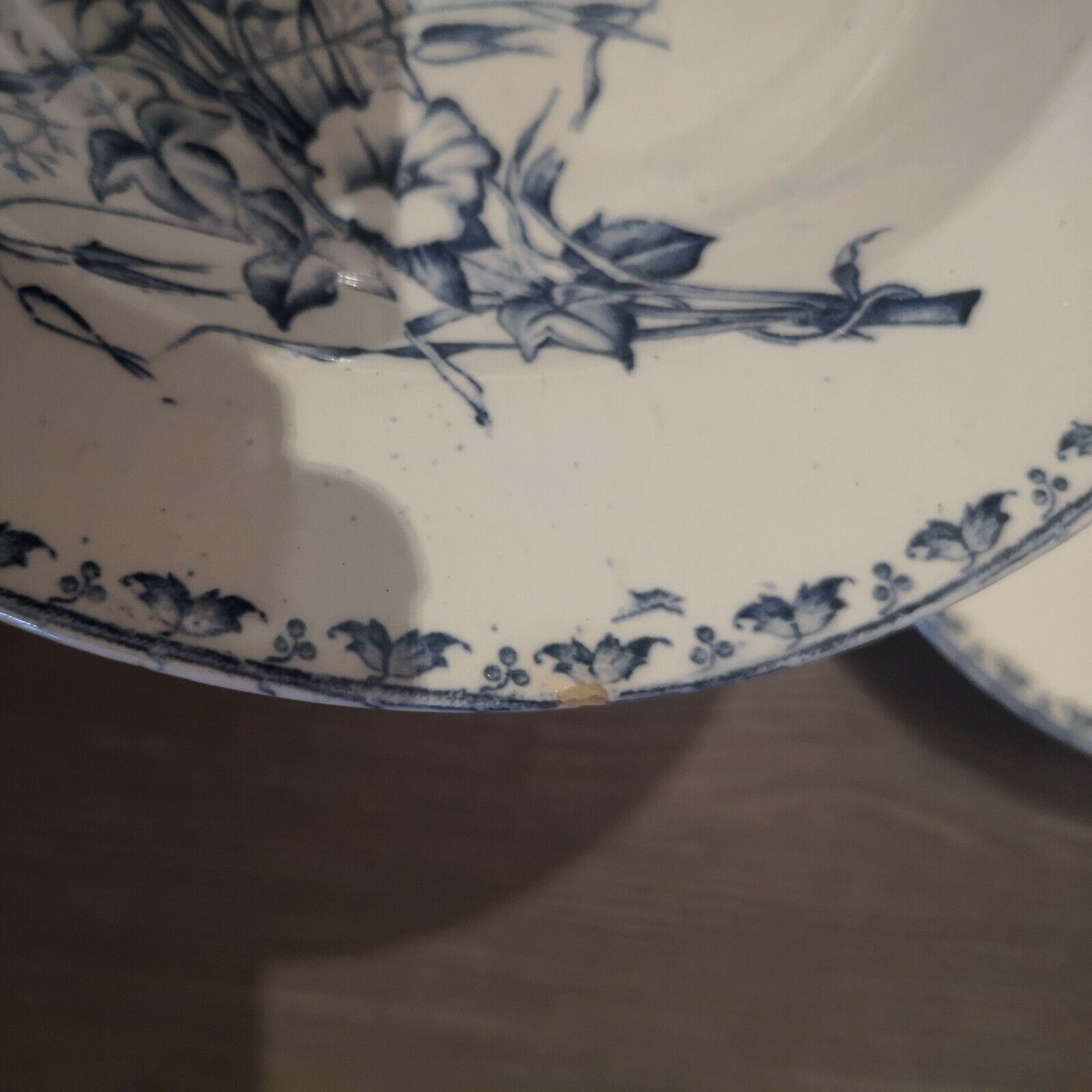 Series 6 hollow plates Sarreguemines model Carmen