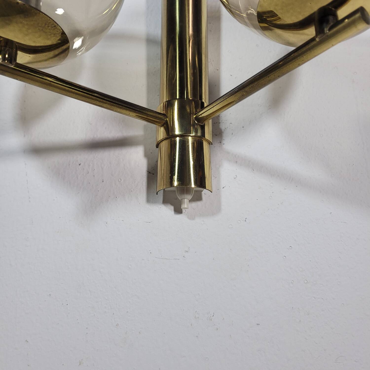 Vintage brass wall lamp by Hans Agne Jakobsson for Markaryd in Sweden 1960s