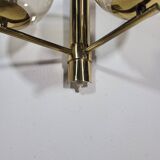 Vintage brass wall lamp by Hans Agne Jakobsson for Markaryd in Sweden 1960s