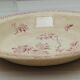 Hollow dish in Gien ironstone, Aubépine rose model