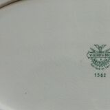 Plat ancien en faïence Villeroy & Boch Mettlach 1562 Vieux Strasbourg / Alt Strassburg