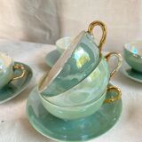 Japanese Nacrée porcelain coffee cups