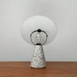 Vintage Postmodern Eno table lamp in glass and terrazzo from Ikea, 1990s.