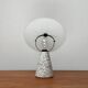 Vintage Postmodern Eno table lamp in glass and terrazzo from Ikea, 1990s.