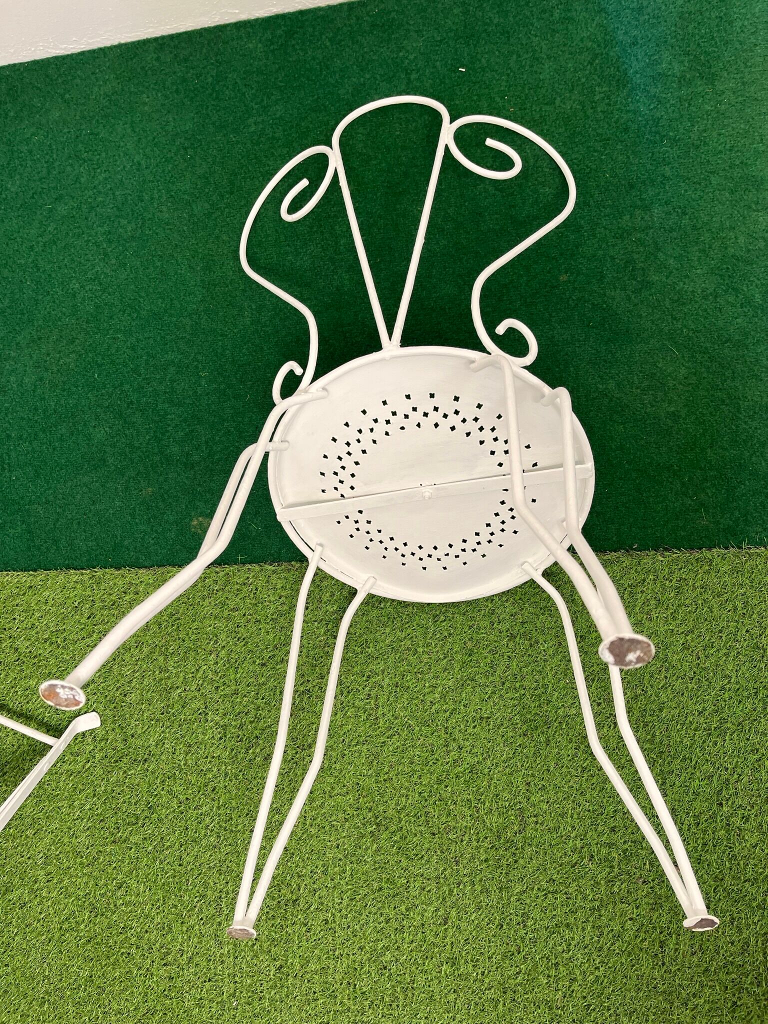 Garden furniture wrought iron folding year 50-60