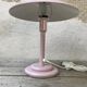 Lamp mushroom aluminor metal rose france 70s vintage