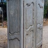 Old cabinet 18th century painted patinated