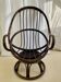 Vintage seventies rotan egg draaistoel in heel goede staat