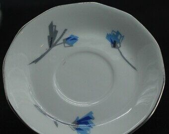 Vintage blue flower coffee service