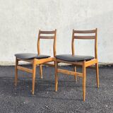 Pair of Scandinavian design chairs, 1960