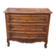 19th Century Walnut and Brass Commode, 3 Drawers