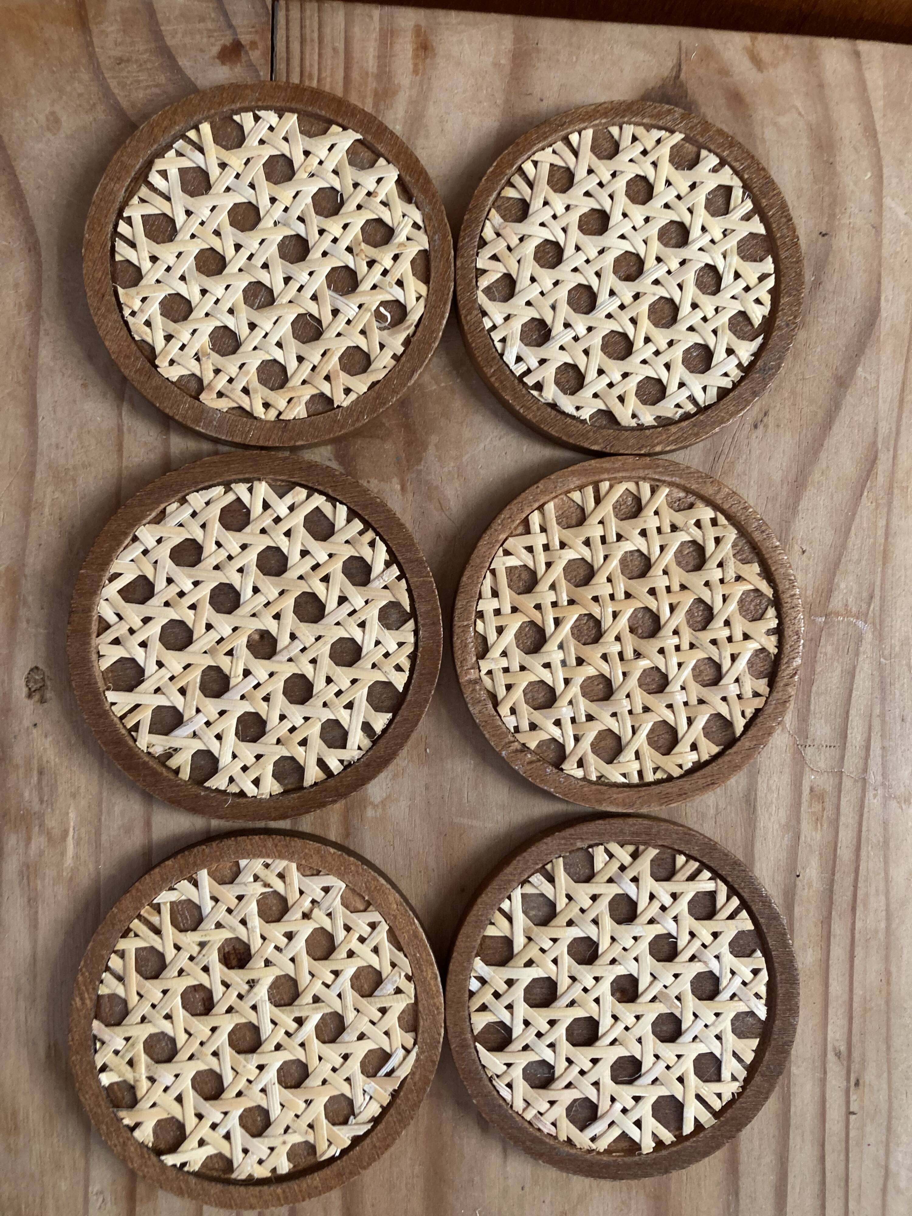 6 under wooden glasses and canning