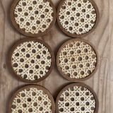 6 under wooden glasses and canning