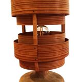 Hans Agne Jakobsson, Wooden table lamp, for AB Ellysett, Original and Signed!