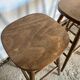 Set of 4 1950s bar top stools