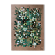 Painting a4 on paper flowers buds and green leaves by céline caux