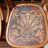 Pair of Bauman bistro chairs - Art Nouveau