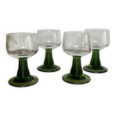 4 Alsace Roemer vintage glasses