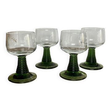 4 Alsace Roemer vintage glasses