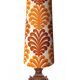 Fougère floor lamp in fabric and brown ceramic, 1970