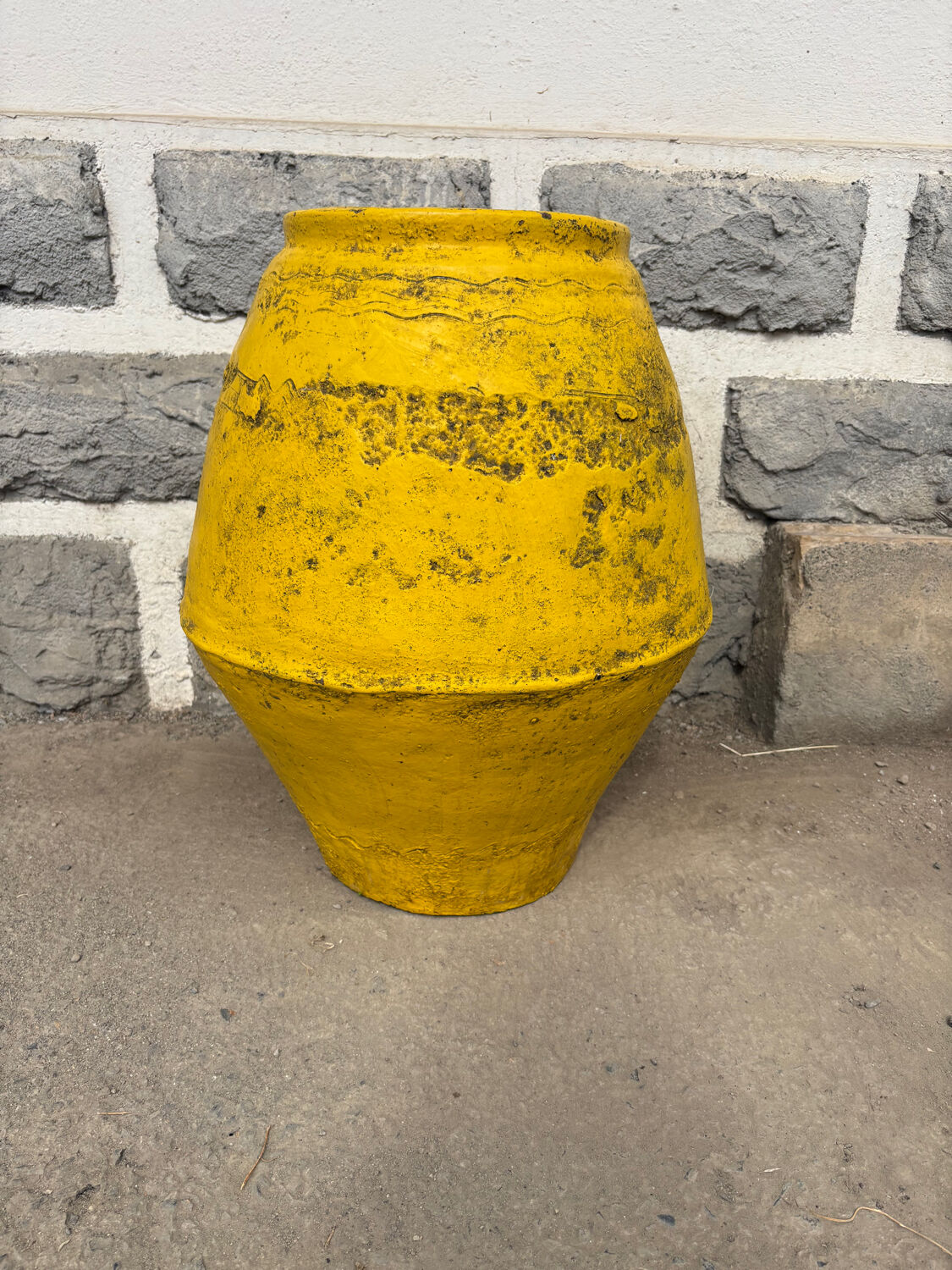 Spanish terracotta pottery jar