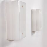 Pair of vintage Perspex wall lights, Italy, 1970.
