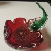Large Ashtray/Tray Murano, Toso. Fish figurine.