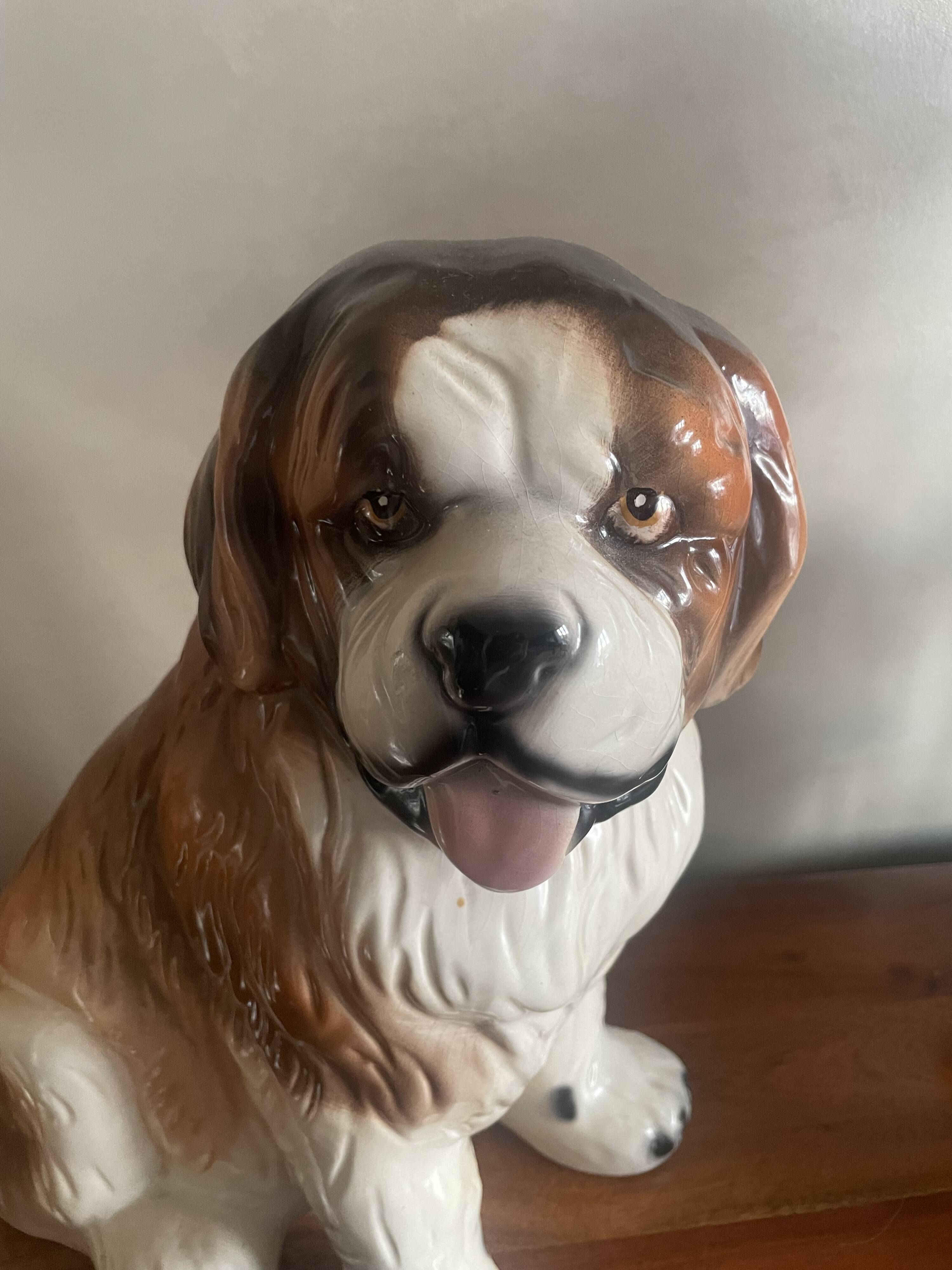 Ceramic St Bernard Dog