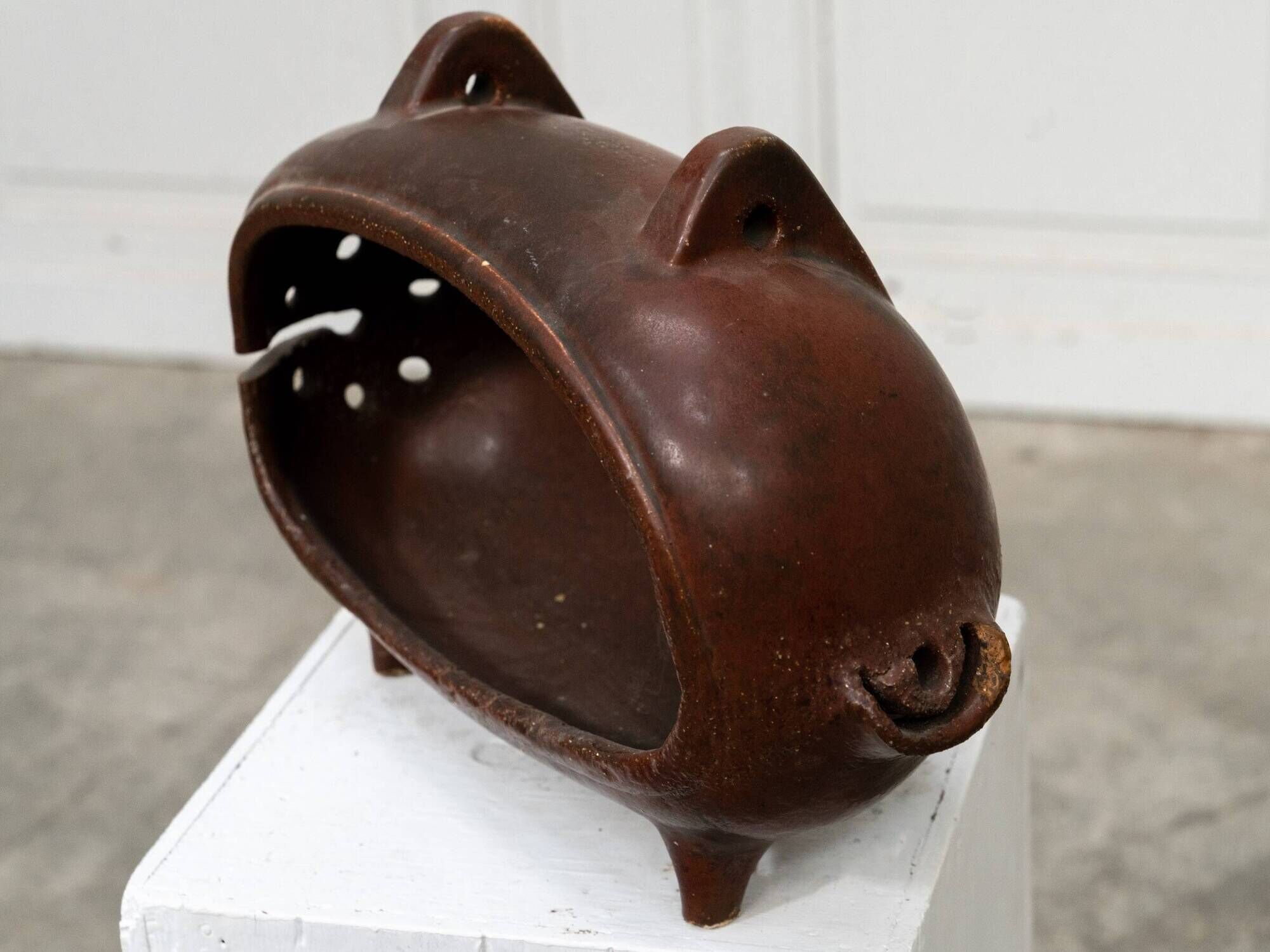 Céramique cochon vintage, années 1960