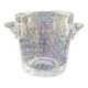 Ice bucket, thick bubbled glass, Schneider Paris