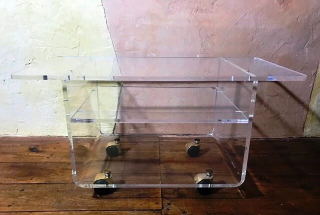 Transparent coffee table
