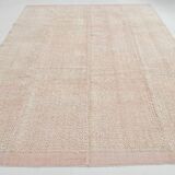9x11 Pale Pink Large Kilim Rug, 265x329Cm