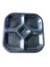 Guy Degrenne compartmentalized dish – stainless steel from the 70s