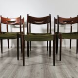 Ensemble de chaises à manger en teck vintage