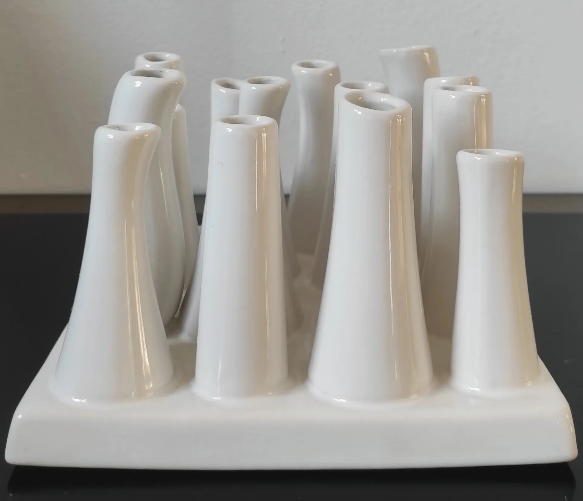 Multiple vintage vases