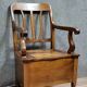 Louis Philippe period walnut chest armchair circa 1830