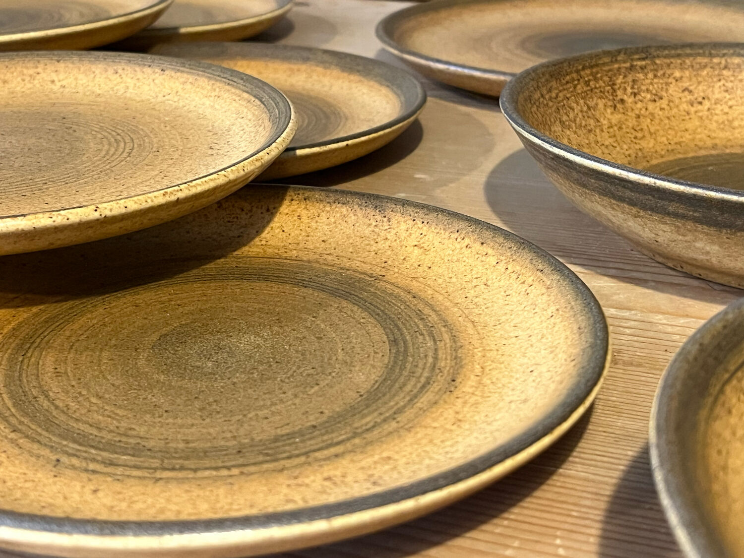Lonchamp stoneware plates