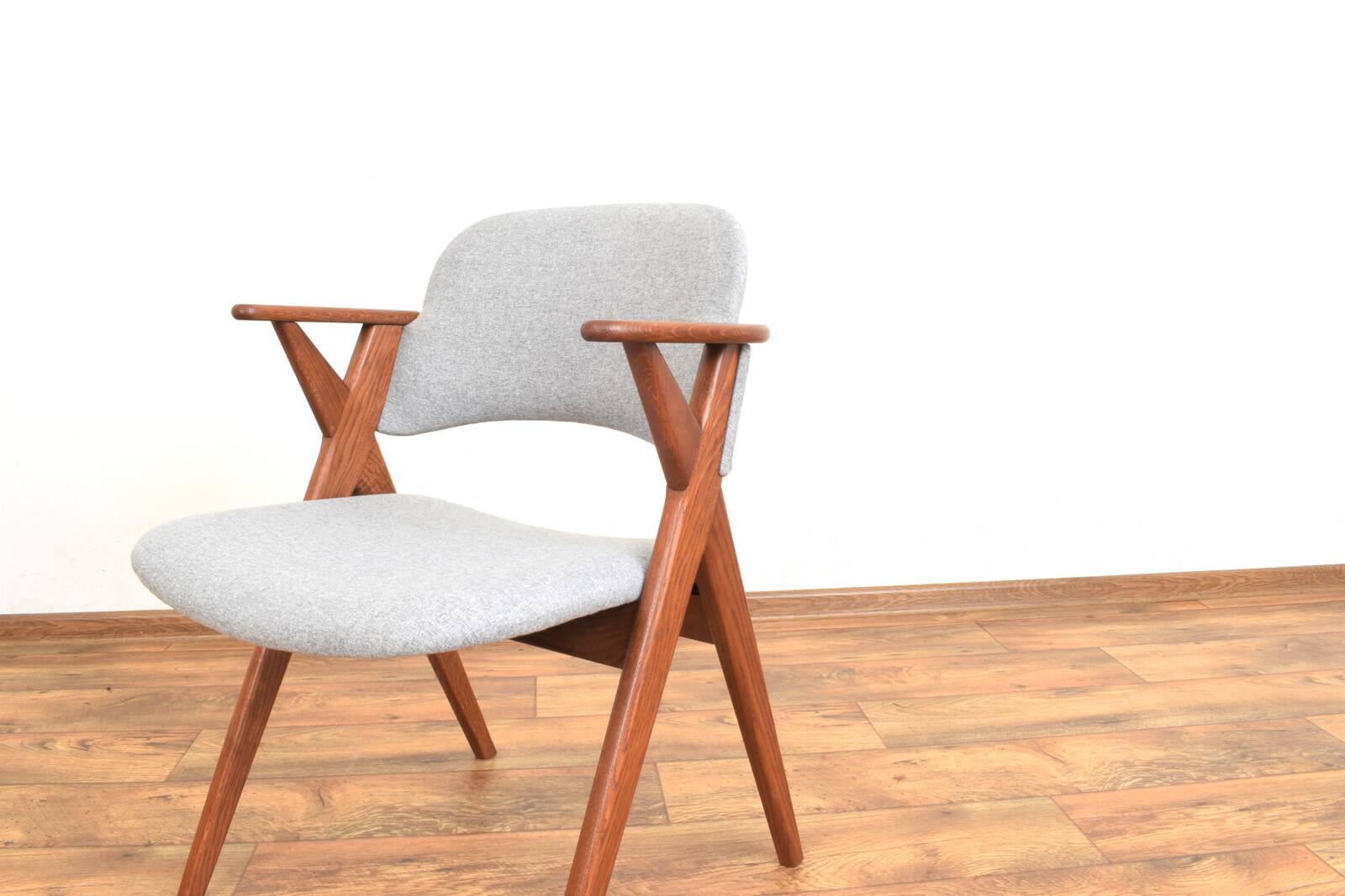 Mid-Century Swedish Oak Dining Chair from Broderna Johansson, 1960s.