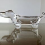 Crystal "dachshund" catchall, 1970
