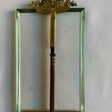 Cadre en laiton et verre biseauté