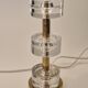 Timeless pair of Scandinavian Modern table lamps with Orrefors glass and brass