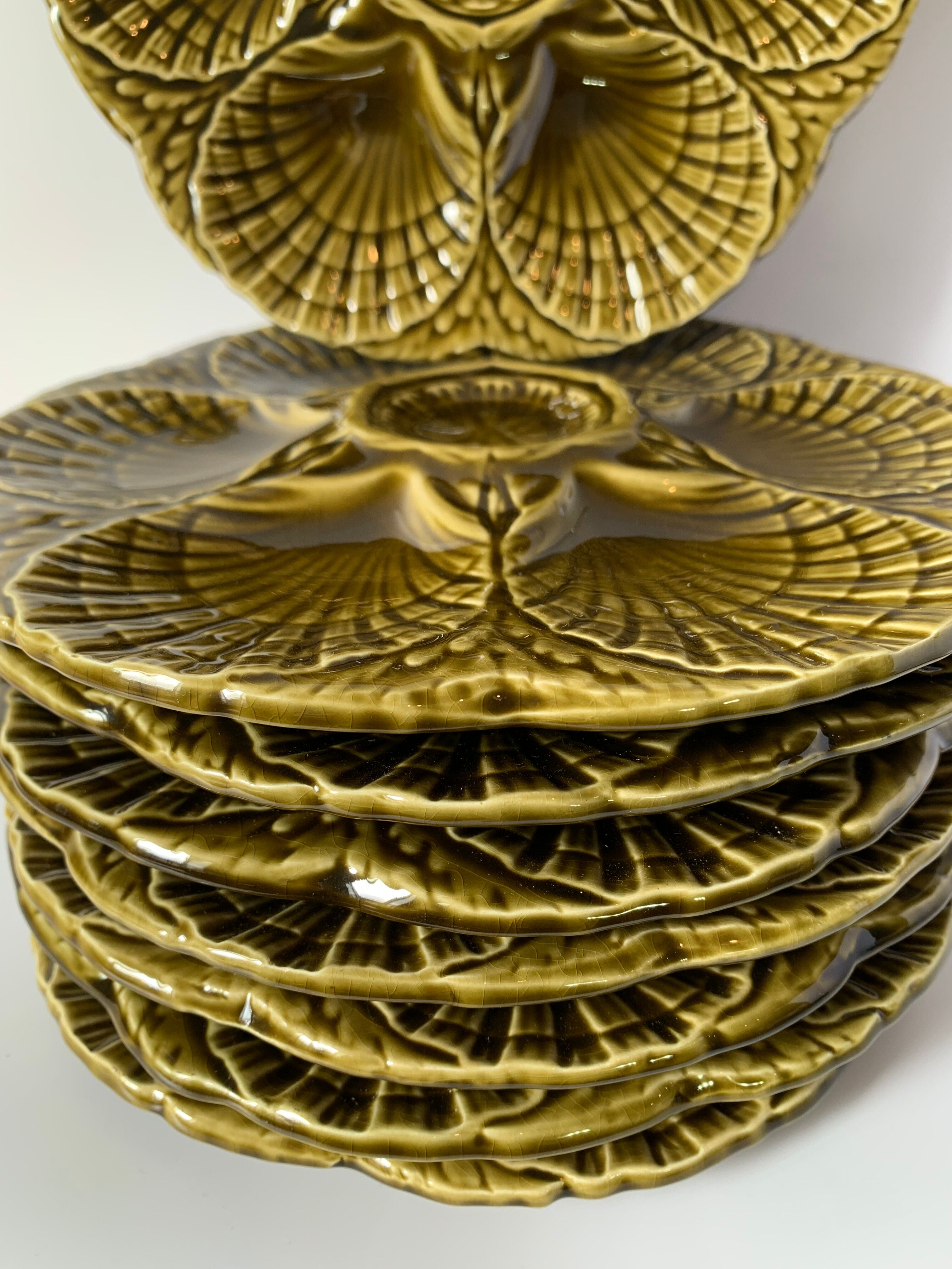 Plate shellfish Sarreguemines