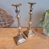 La Redoute x Selency pair of brass candle holders 14